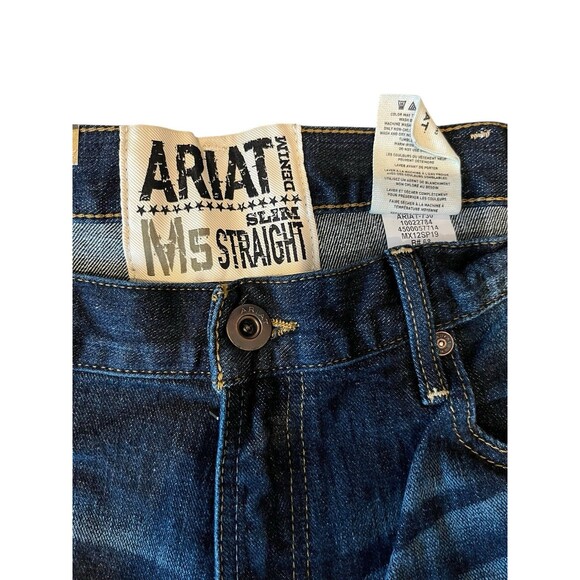 Ariat Jeans M5 Slim Stretch Legacy Stackable Straight NEW Mens Sz 38/32 - Picture 2 of 8